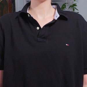 Black Tommy Hilfiger Polo